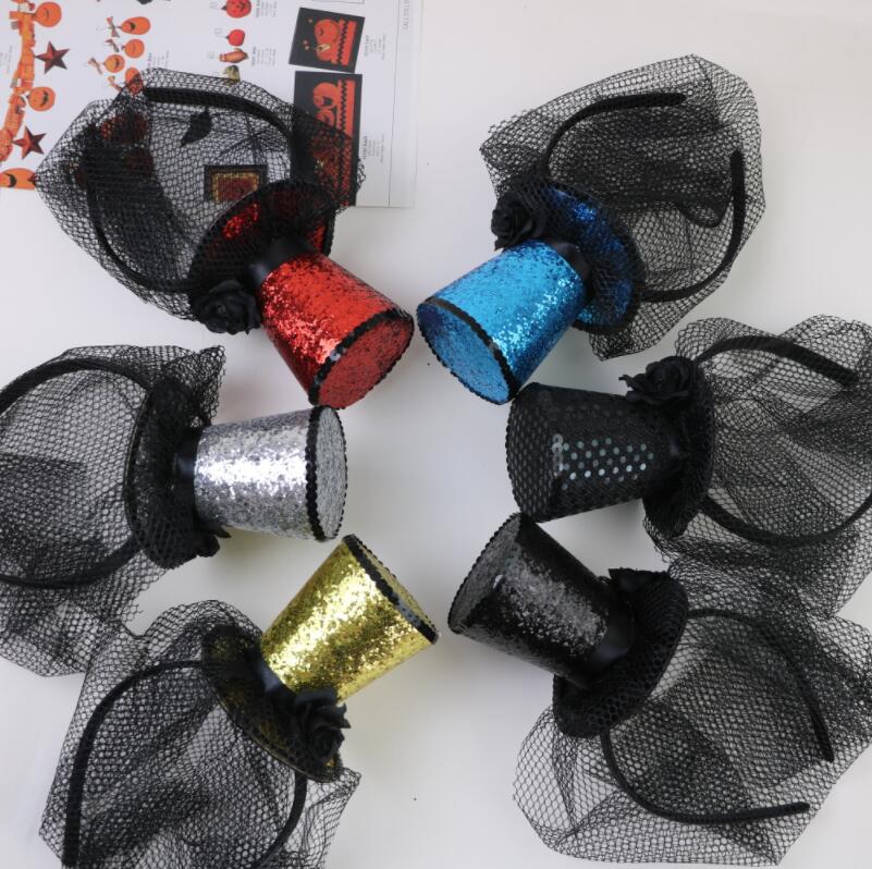 Forniture di Halloween, oggetti di scena per spettacoli in maschera, cappello da pirata, nastro rosso, cappello da pirata, grande cappello da capitano_voghion.com