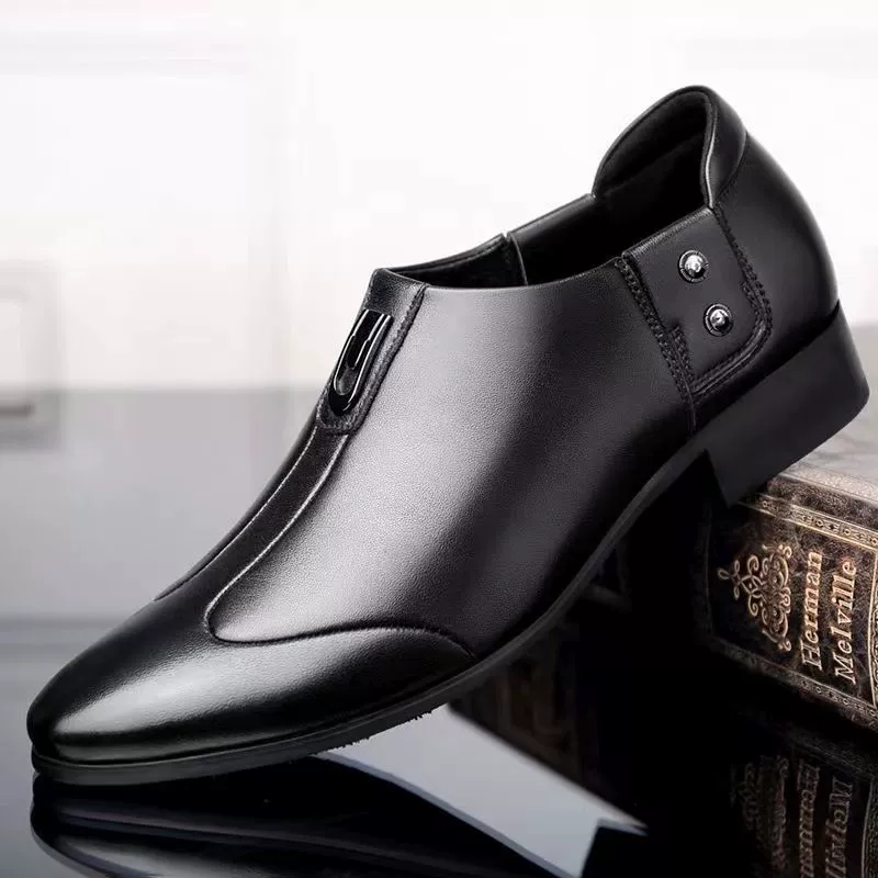Весенняя и осенняя новая мужская кожаная обувь британские бизнес-наконечные ножки