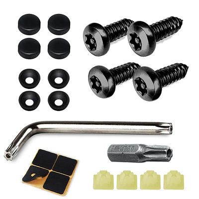 Stainless steel gauge black screws do not rust with eight accessories portable screwdriver adhesive is not easy to rust (Digər kuzov və aksesuarlar) - black