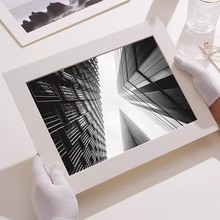 博物館保護級無酸卡紙裝裱攝影作品紙畫框內襯開窗4mm展覽相框