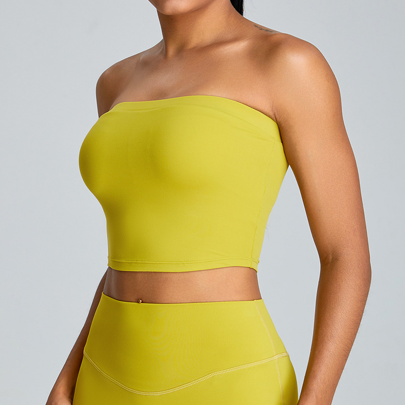 Primavera y verano nuevos sujetadores de yoga femeninos, ropa de yoga de moda, chaleco de acondicionamiento físico, ropa interior deportiva.