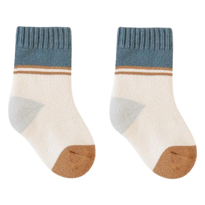 Calcetines de los nuevos niños de 20 años calcetines de Terry engrosados de otoño e invierno estilo coreano algodón peinado calcetines de bebé de media pantorrilla al por mayor