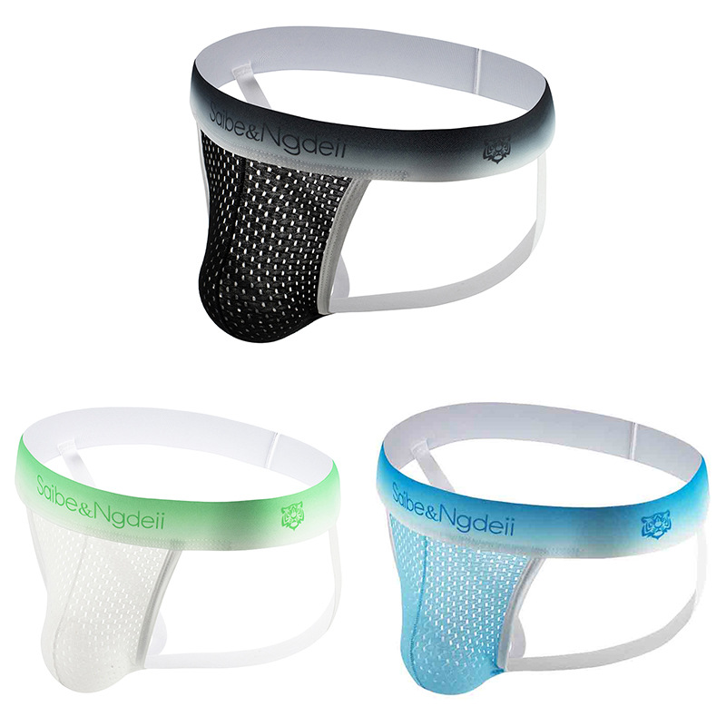 Vyriški seksualūs tinklelio stringai iš ledo šilko laidūs orui_voghion.com