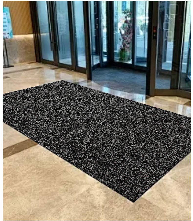 Cuttable silk ring floor mat door mat door mat car anti-slip dirt-resistant mat plastic carpet thickened