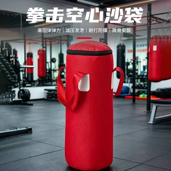Durable boxing punching bag, Oxford cloth, hollow design, for combat training, factory direct supply, fitness and stress relief, hanging-style sandbag for sparring