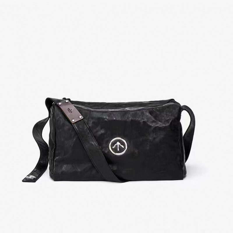 Pillow bag (black stone silver label large size) l