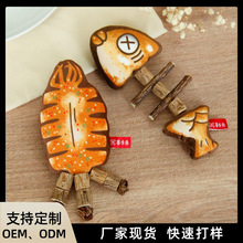 新品猫咪玩具鱼骨头木天蓼仿真鱼磨牙自嗨响铃玩具烤鱼宠物用品