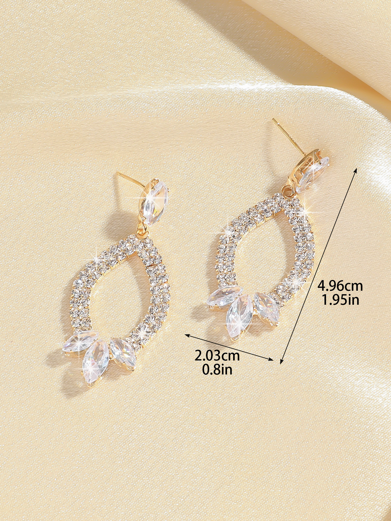 orecchini lunghi con nappe e strass in zircone super flash di alta qualità per le donne, orecchini alla moda dal temperamento_voghion.com