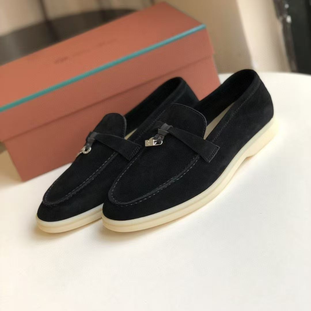 Qadın dəri loafer ayaqqabı, tassel tokalı, yay üçün