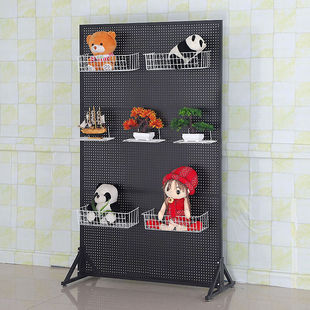 Vertical Iron Hole Board Storage Rack Hardware Tool Storage Painting Exhibition Studio Kindergarten Work Grids Display Rack