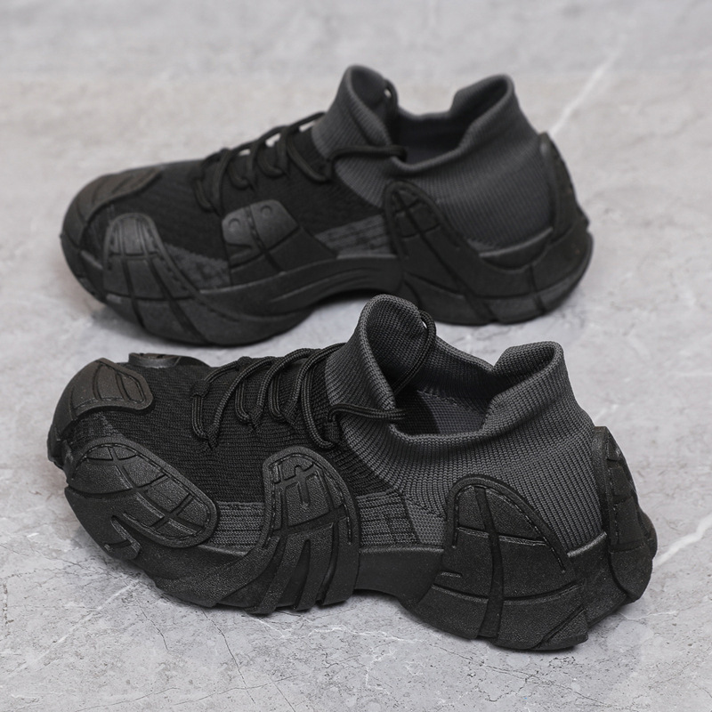 老爹鞋新款韩版飞织鞋学生运动鞋健身跑步休闲鞋子轻便透气女鞋