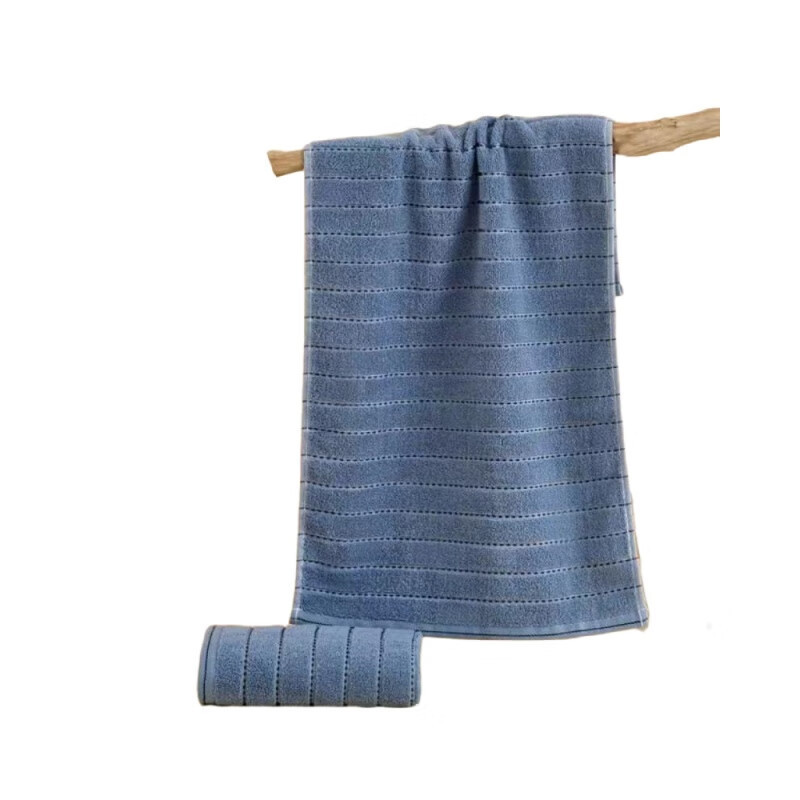 Msl-3062 Zebra Stripe Cotton Towel (Unit of Sale: Piece) Blue-1