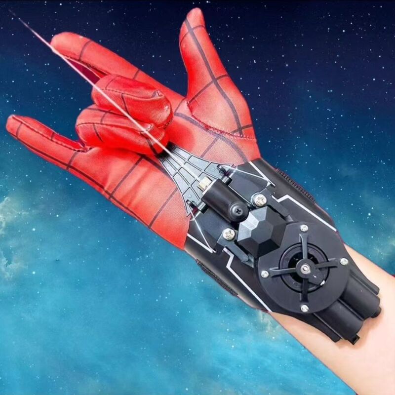 Cross-border spider silk-ejecting electric launcher gloves, shooting silk spitter, children's high-tech toy that can launch ropes Cross-border spider silk-ejecting electric launcher gloves, shooting silk spitter, children's high-tech toy that can launch ropes