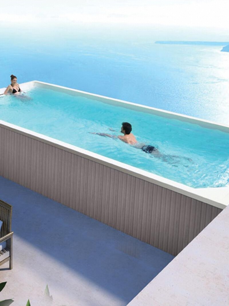 KERIKON 7m piscina de surf inteligente termogenerada piscina interior y exterior casa de alojamiento de la familia