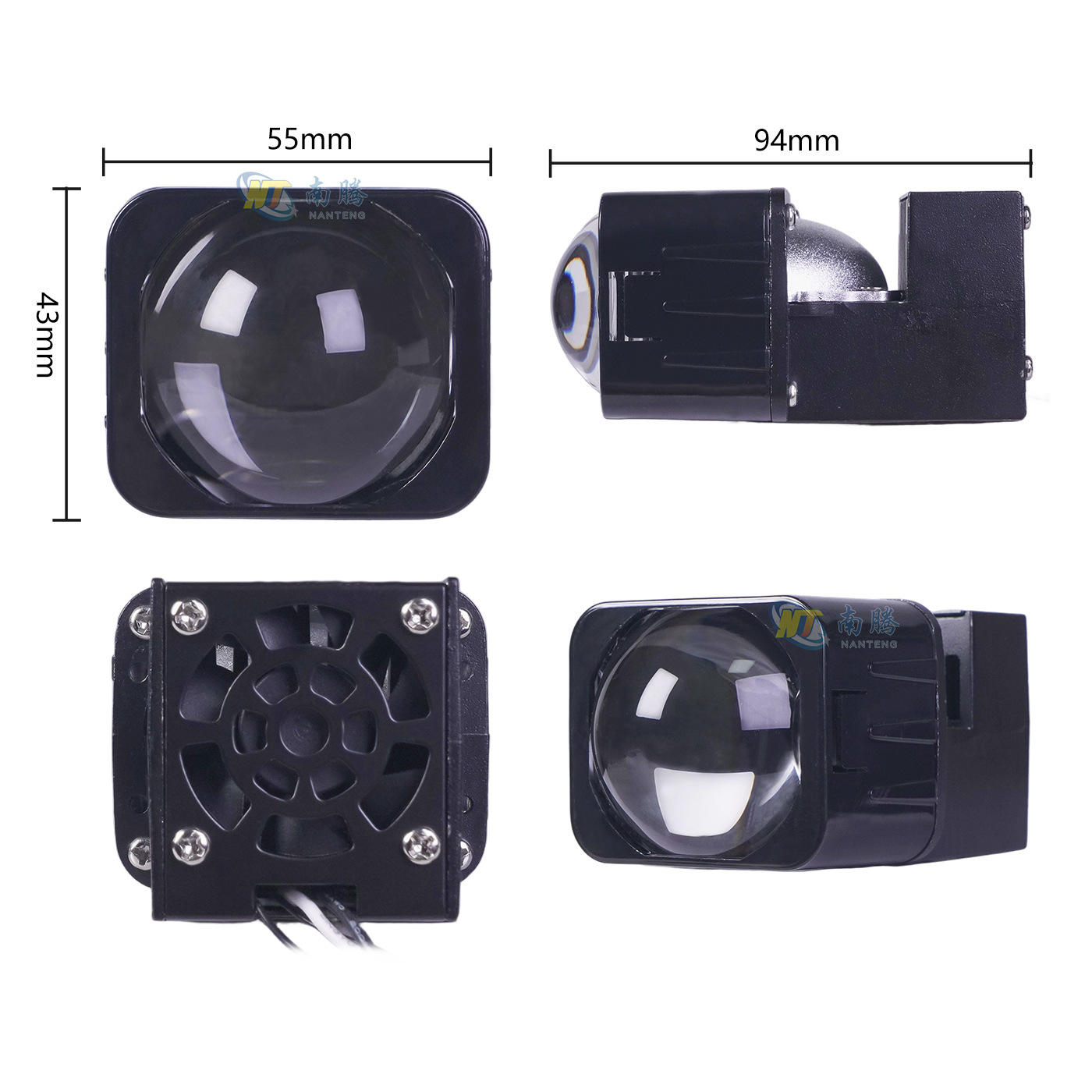 Auto, motocicleta, vehículo eléctrico, lente de faro de 1,5 pulgadas, lente de módulo de matriz de luz dual LED, lente de mejora del faro image 6