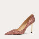 Champagne Wedding Shoes Women's Bridal Shoes Xiuhe Dress Main Wedding Dress Two-Wear Not Tired Feet High-Grade Sheepskin Crystal High Heels