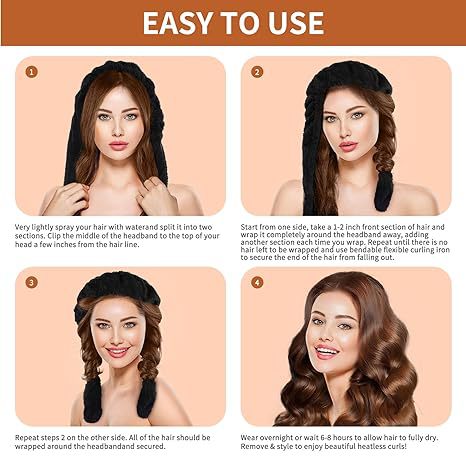 Laziness Wavy Hair Magic Device New Girl's Korean Style Simple and Elegant Sleeping Styling Curling Iron for Wholesale