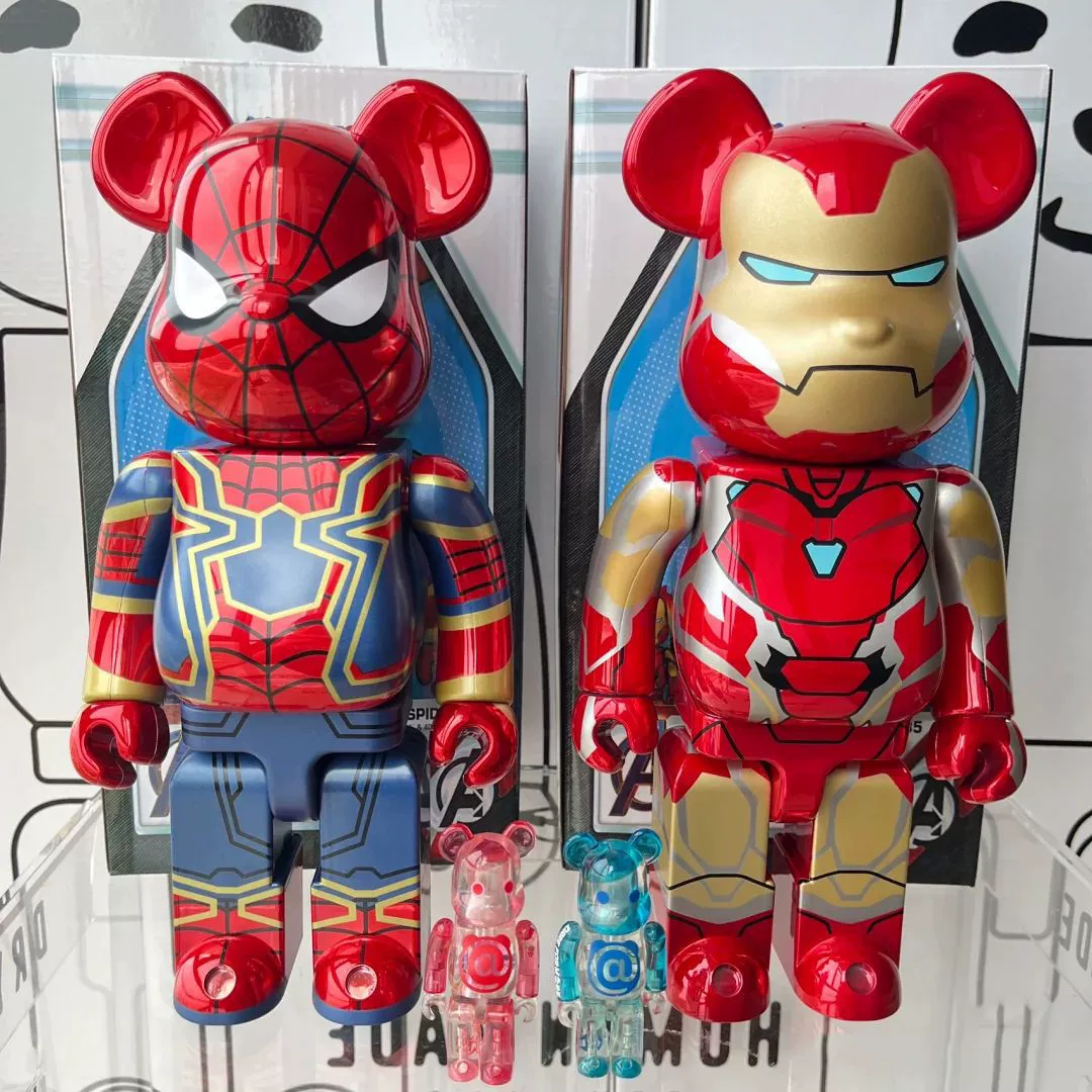 Bearbrick Violent Bear 1000%Plating Tide Playing Bear Hand -Office Toys Home Locker Ladder Van Gogh Qianqiu