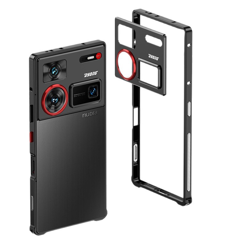 For cross-border NubiaZ60Ultra seahorse buckle frame metal mobile phone case bare metal feeling Nubian Z70ultr