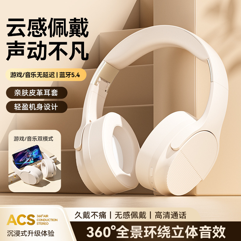 2025 new passive noise reduction wireless bluetooth headset headset music sports e-sports long endurance call headset