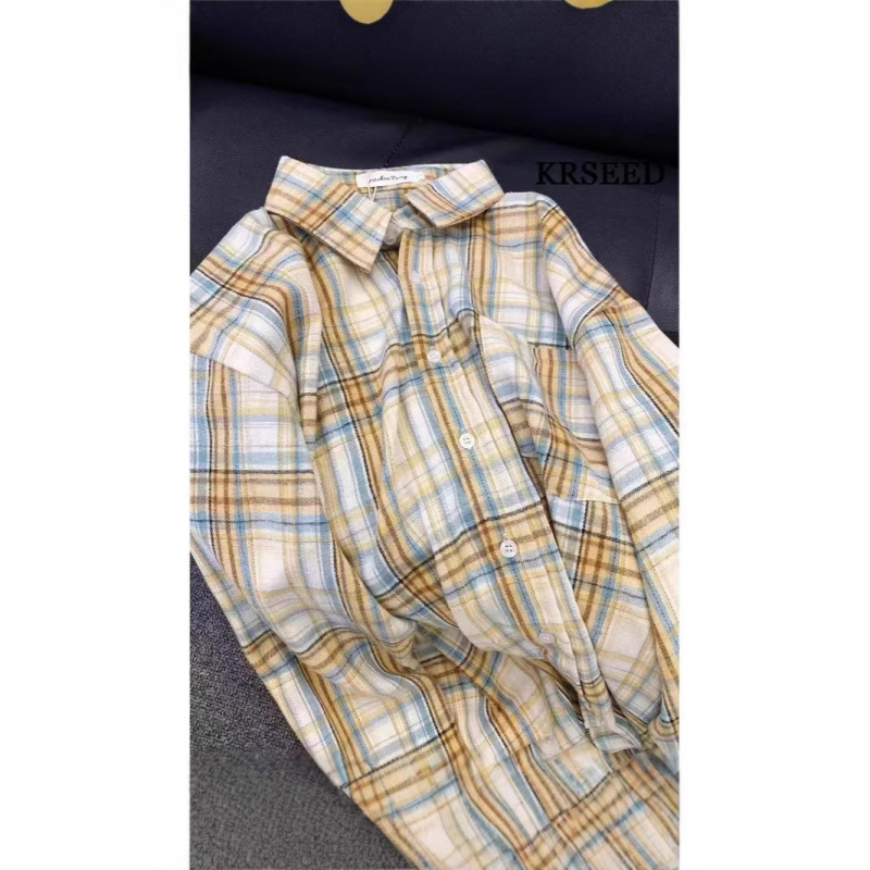American-style Retro Trendy All-match High-end Design Sense Long-sleeved Shirt Women's Spring and Autumn Loose Casual Shirt Coat Women
