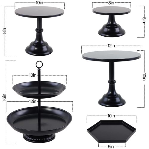 Birthday display cake stand set tea table snack tray afternoon tea pastries dessert display plate decorative service plate