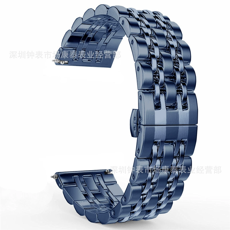 Подходит для Samsung Watch Galaxy Watch7/6/5 Huawei GT4 Seven-бусина нержавеющая сталь с металлом умные часы