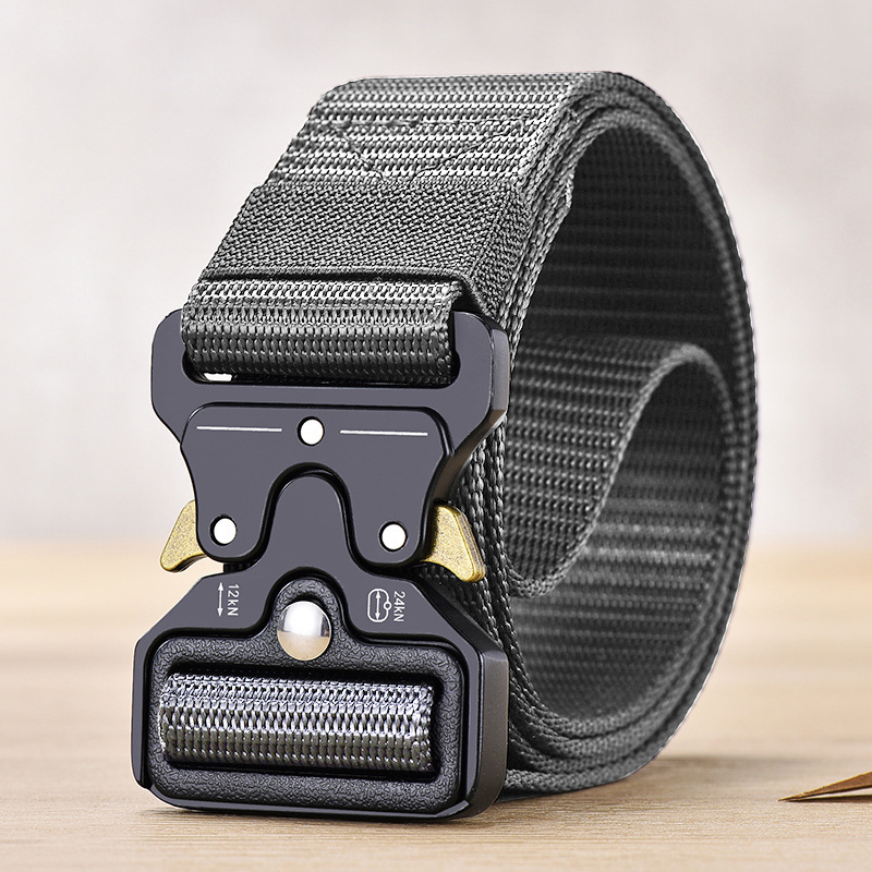 Cinturón Táctico para Hombre de Nailon y Aleación para Pantalones de Trabajo y Exteriores image 10