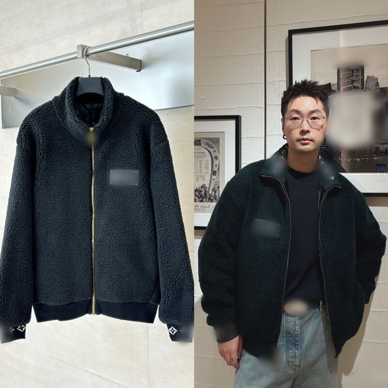 Ceiling Quality Lujia 25 Autumn and Winter Trendy Brand New Suede Teddy Lamb Wool Waist Jacket Men and Women Star Style