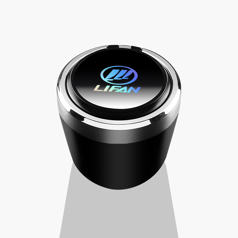 Maiwei – Car Ashtray for Car ashtray - lifan-short-glass-colorful-logo-one-button-open-large-capacity