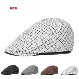 Flat cap / beret, adjustable unisex spring–summer cap, lightweight, multiple colors