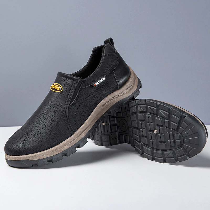Мужская обувь большого размера трансграничная внешняя торговля походная обувь на открытом воздухе обувь для защиты труда модная износостойкая кожа теплая мужская обувь