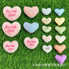 Cartoon Spring Style Heart Charm Letter Peach Heart Hair Accessories DIY Bag Packaging Accessories Baby Shoes Socks Decorations Clothing Accessories