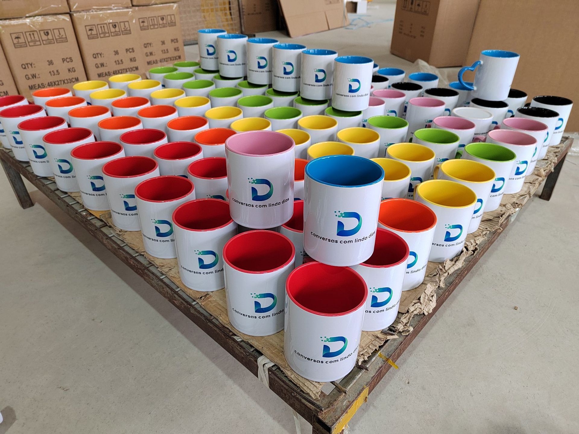 多色 印好LOGO 心把双彩杯