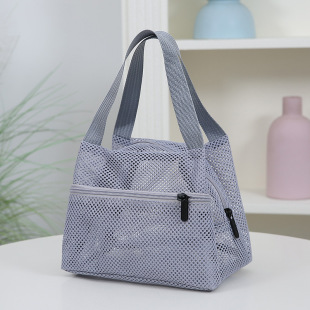 Portable Large-Capacity Beach Bag Mesh Drain Storage Bag Portable Swimming Bag Bath Toiletry Bag Makeup Storage Bag