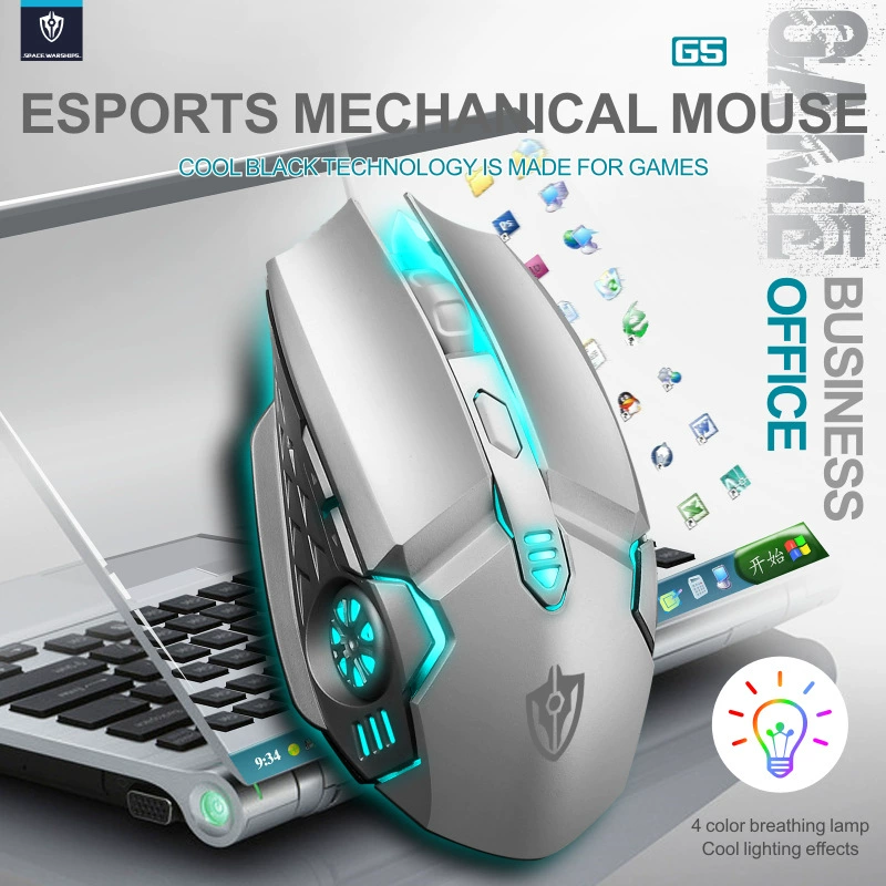 X7 Wired USB Luminous Mouse Wired USB Home Office Desktop Computer Business Competition Game Mechanical Macro Definition