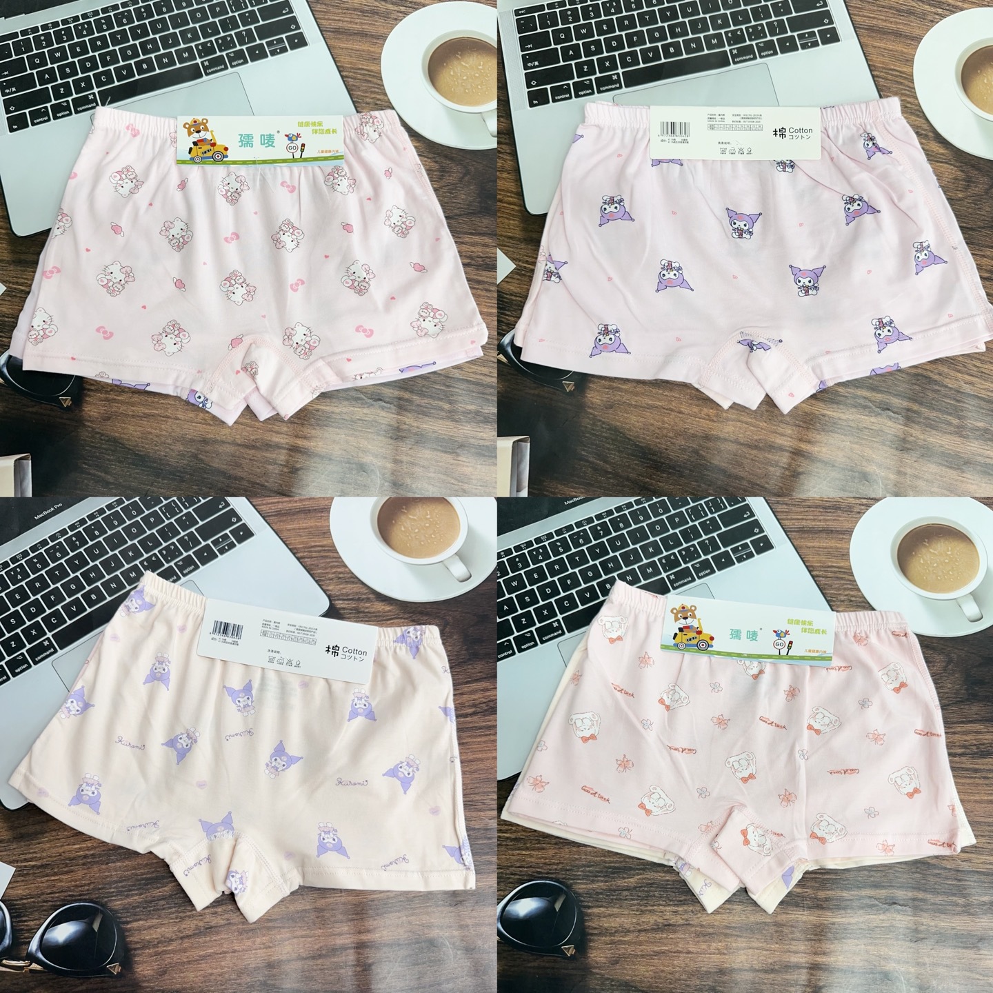 Cardboard Girls' Underwear 50 Pieces Rc Super Cool Ice Cotton 3D Boneless Side Seams 3A Silk Antibacterial Girls' Boxer Briefs