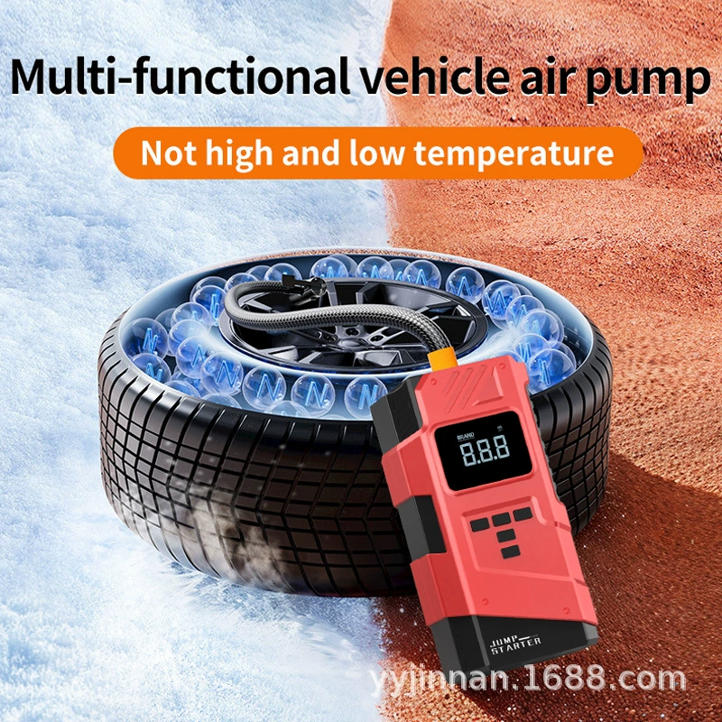 [Трансграничное Специальное] Автомобильный аварийный запуск питания 12 В бик с автомобильным надувным насосом для шин Dibao