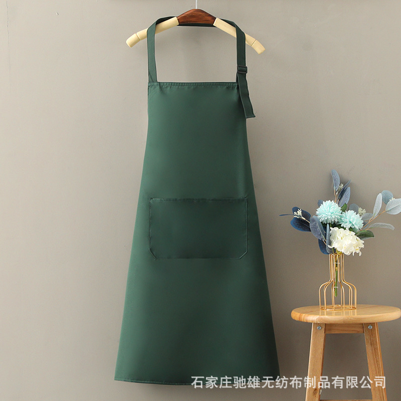 メーカー広告エプロン大人用プリントロゴ無地ノースリーブブラウス卸売防汚広告エプロンキッチンプリント|undefined