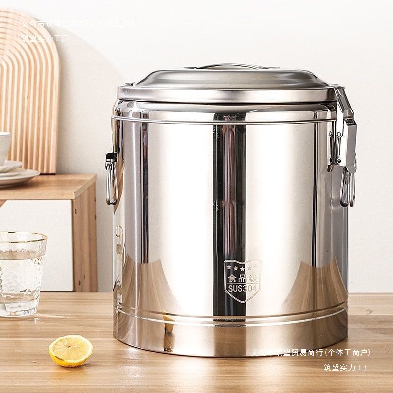 Barril de aislamiento térmico comercial de gran capacidad comedor barril de arroz barril de leche de soja barril de té de leche barril de sopa de tofu fabricante