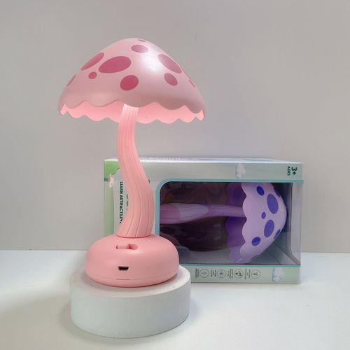 新款可爱蘑菇小夜灯 LED迷你充电小台灯 创意学生宿舍床头灯