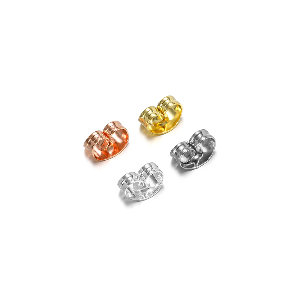 4.5*6mm Jewelry Making Size 1 Piece 4.5*6mm 304 Stainless Steel Solid Color Earplug