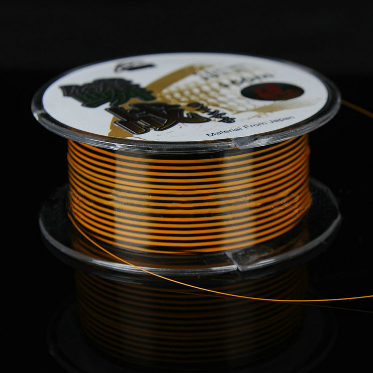 Línea de pesca japonesa de nailon de doble color, seda original, resistente al desgaste, resistente a la corrosión, línea de pesca marina, 150 metros, línea de pesca para pesca en roca, venta al por mayor.