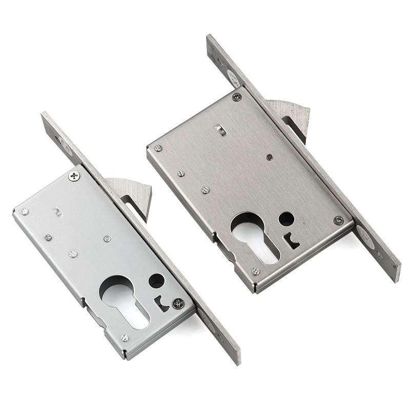 Cerradura de puerta corredera de acero inoxidable estándar europeo personalizada Panel grueso de bloqueo de puerta deslizante 30 bloqueo de puerta deslizante de gancho único