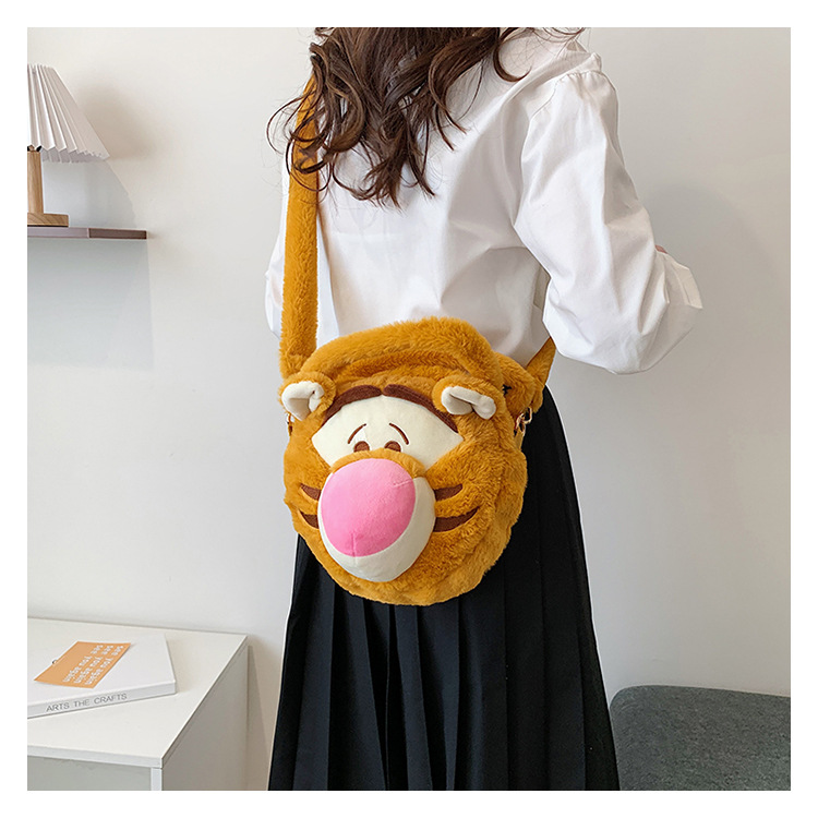 Bolsa de peluche femenina, linda, estilo Coolomi, bandolera, maquillaje, regalo de cumpleaños, al por mayor