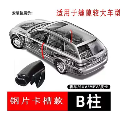 door edge sealing strip rubber B- Vehicle Sealing Strip - steel-sheet-card-slot-b-pillar-2-m