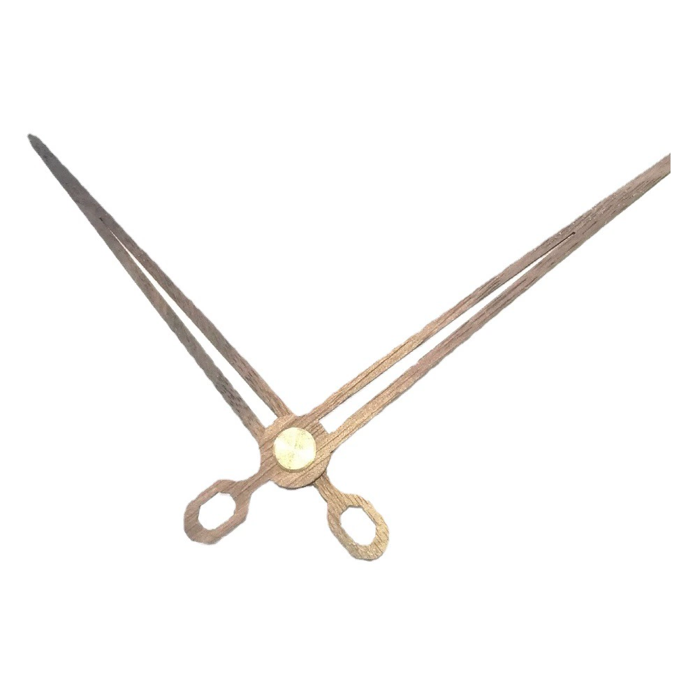 Черный орех Бук деревянная указка творческие настенные часы Личность Творческая вышивка крестиком медный набор часы игла