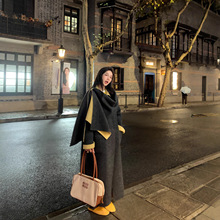 双面羊绒大衣女2025秋冬新款AB面两面穿中长款气质感羊毛大衣外套