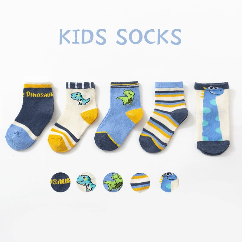 Детские принтовые носки, набор 5 пар, assorted designs, размеры 0–1 / 1–3 / 4–6 лет