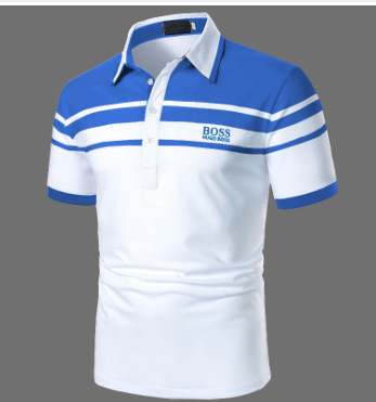 2024 nuevo Aliexpress transfronterizo verano delgado casual de manga corta cremallera estriada solapa camiseta camiseta polo